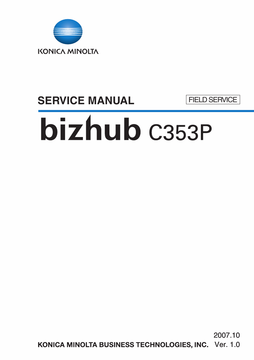 Konica-Minolta bizhub C353P FIELD-SERVICE Service Manual-1